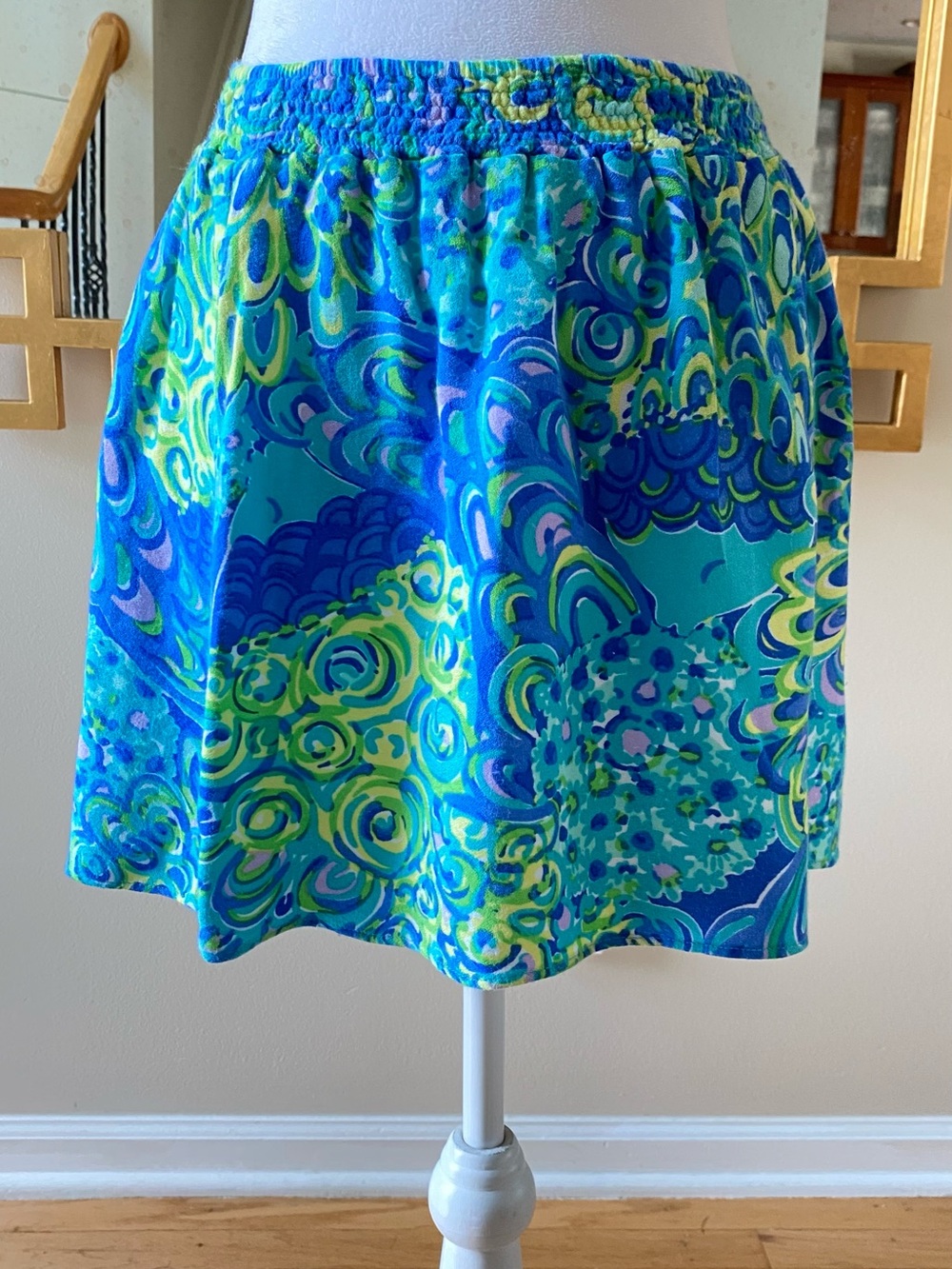Lilly Pulitzer Amber Skirt Sea Blue Lilly’s Lagoon
XS/Small